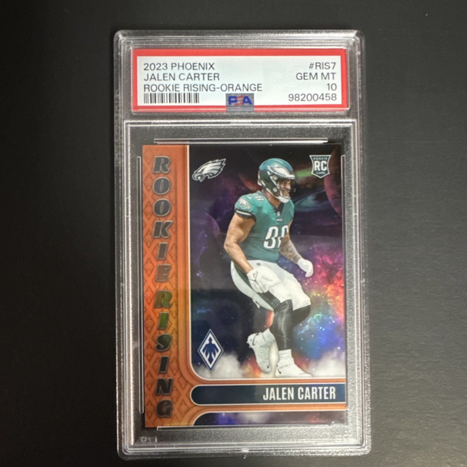 Jalen Carter Panini Phoenix Rookie Rising #RIS7 Orange