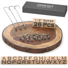 26Pcs Mini 1/2" Branding Irons, Alphabet Custom Wood Branding Iron Personalized