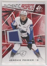 2021-22 Upper Deck SP Game Used CHL Edition Red Jersey Jeremie Poirier #57 0ze5