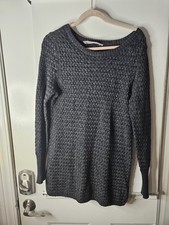 Athleta Women's Cypress Pullover Wool Blend Sweater Size M Charcoal Gray