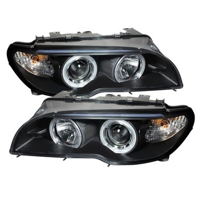 Spyder Auto 5077141 Halo LED Projector Headlights Fits 04-06 325Ci 330Ci