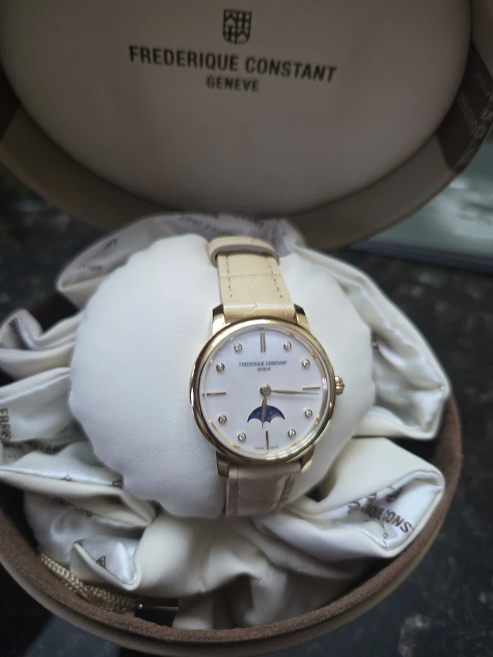 Frédérique Constant Slimline White Mother of Pearl Women's Watch - FC-206MPWD1S5 - Image 3 of 4