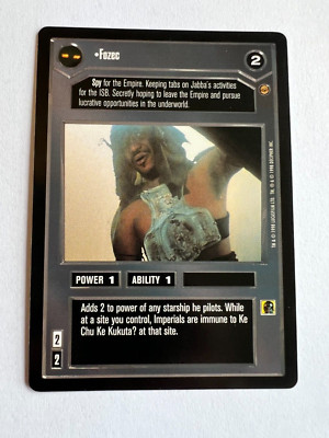 Star Wars CCG Jabba's Palace Fozec SWCCG FS Eligible Dollar Rare