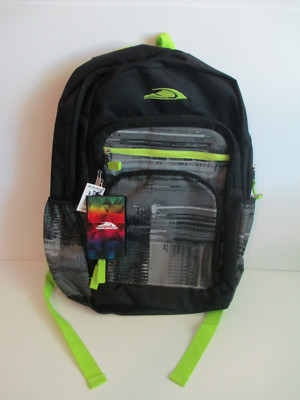 Trailmaker Heritage Collection Black Gray Backpack Kids Youth Pockets 17 x 14