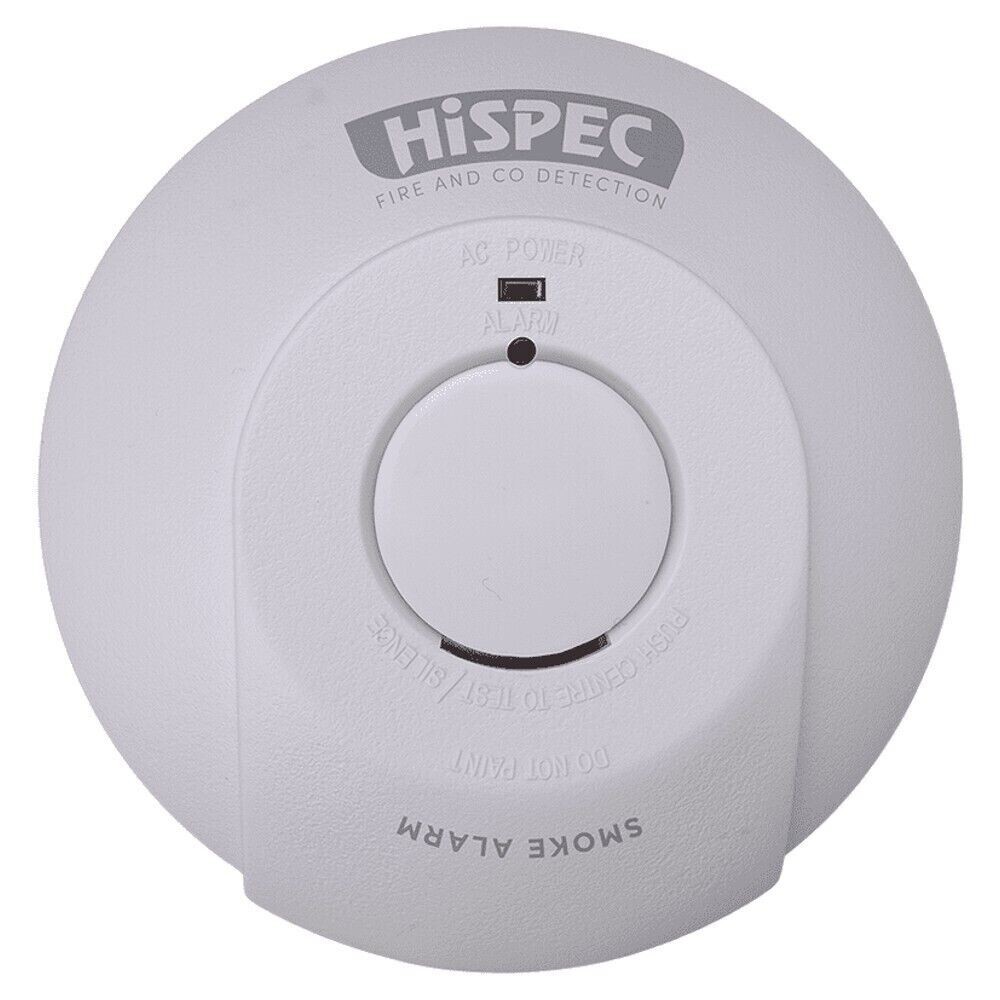 Hispec HSSA/PE/FF10 Mains Optical Smoke Alarm with Lithium Battery Backup