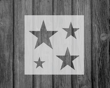 Stars Template Stencil, Reusable Mylar Craft Stencil For Painting, 047