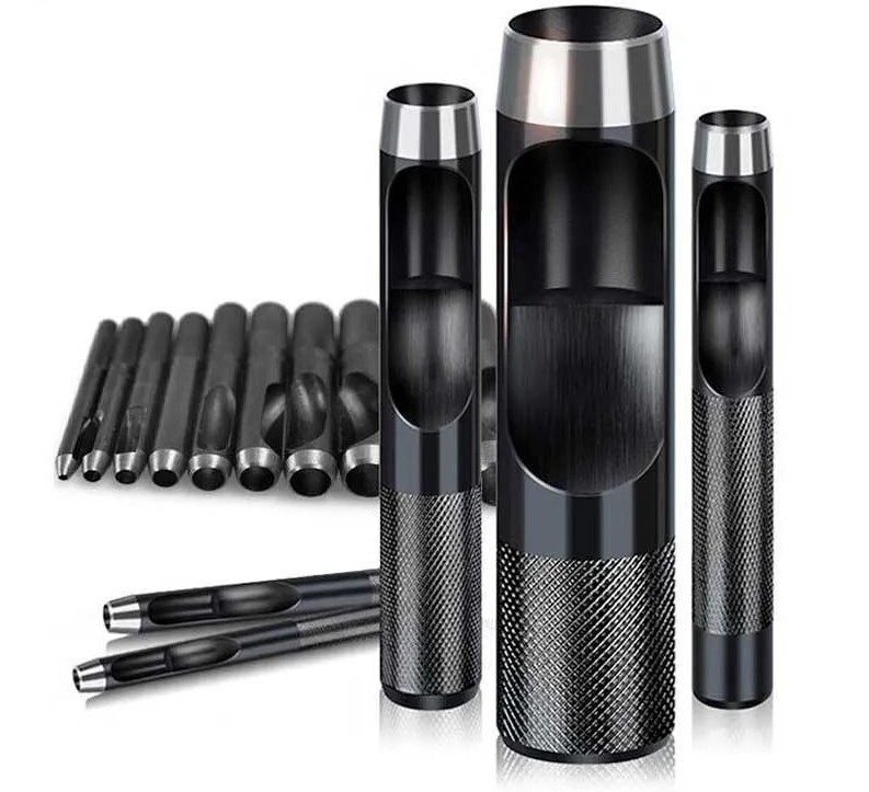 Leather Belt Watch Strap Hollow Puncher Metal Cutter Tools 1 to 12mm 8cm to 10cm-image