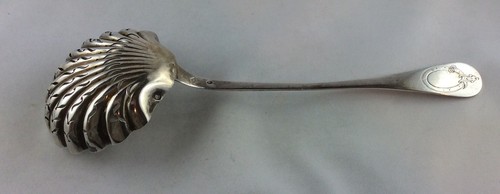 Rarität! Abtropf-/Streu-/Sieblöffel antik Frankreich Silber 950 Paris um 1900 - Bild 4 von 9