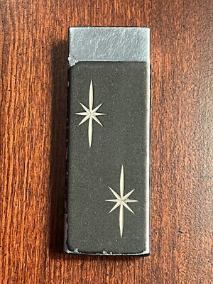 Vintage Scripto Butane Black Starburst Lighter
