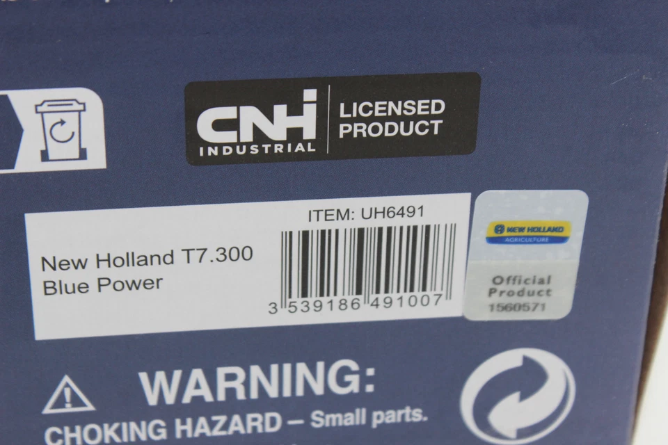 Uh 6491 New Holland T7 300 Blue Power Car Command Tractor 1:3 2 New Boxed - Image 2 of 4
