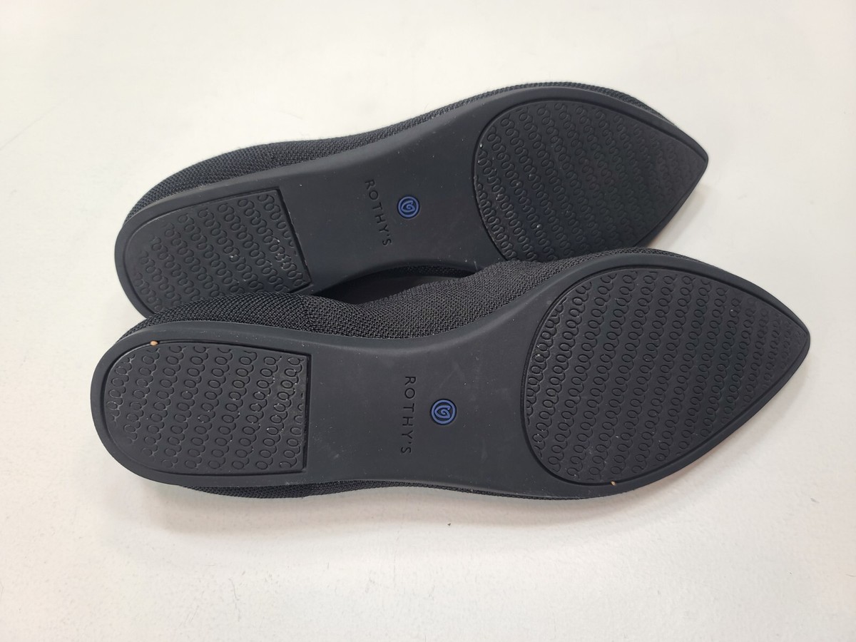 Brand new black pointed ballet flats, UK size 6. Collection St Sampson