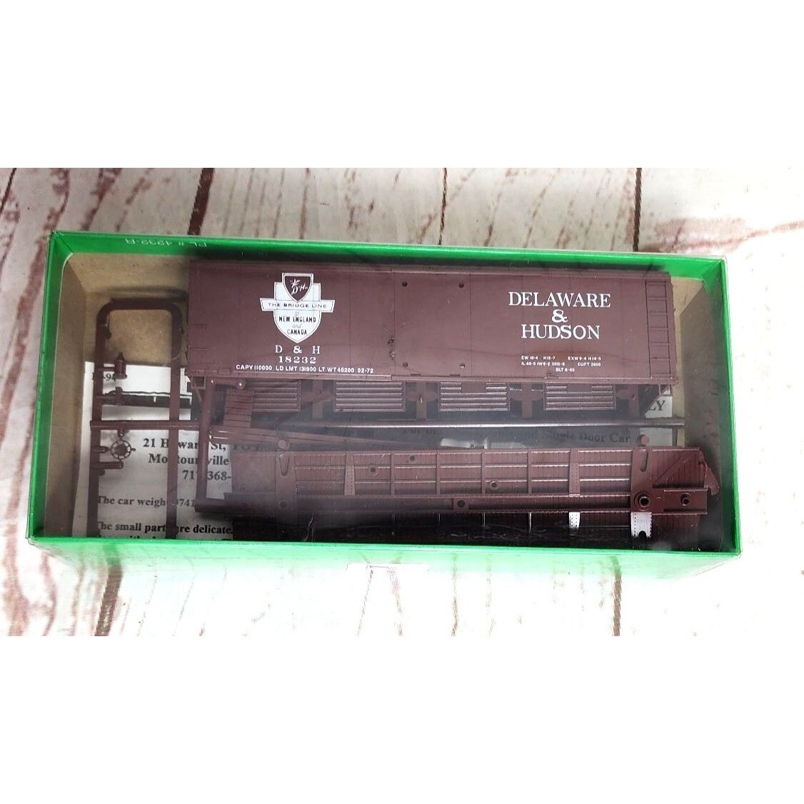 Bowser English’s Model Railroad Supply HO 40’ Box Car Kits D&H Model