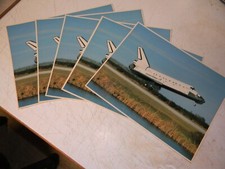 Lot of 5 NASA 8" x 10" -- Space Shuttle Orbiter Discovery Vintage 1989