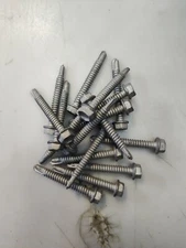 Qty 150 - 1/4-14 x 2" Self-Drilling Outdoor Climaseal Coat Hex Washer Head Screw
