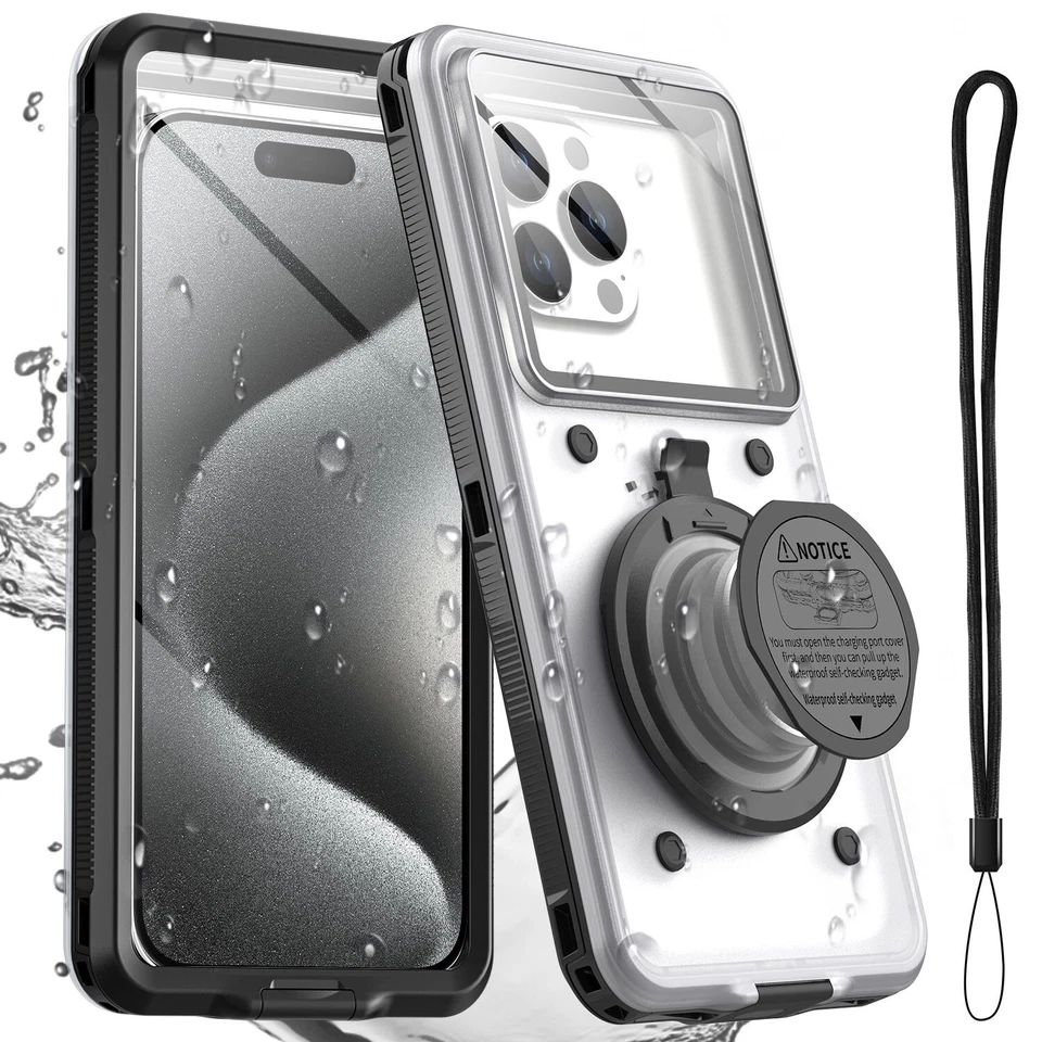 Up to 30M Deep Waterproof Phone Case Underwater Pouch 6.9" Dust Snowproof Large - image 2 of 4