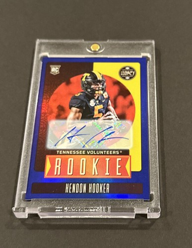 2023 PANINI LEGACY HENDON HOOKER ROOKIE SIGNATURE BLUE PRIZM SP RC #’d 14/35! - Picture 6 of 8