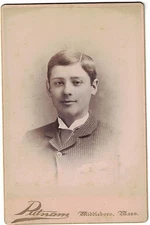 Cabinet Photo of Attractive Teen Boy - Middleboro, Mass.  -  Nice