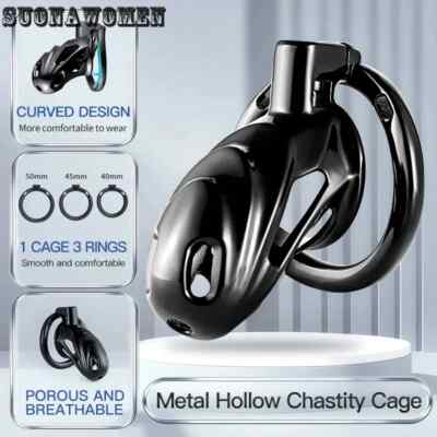 Grade Aluminum Chastity Device 3 Lock System Anti-Cheating Cage Restriction Belt