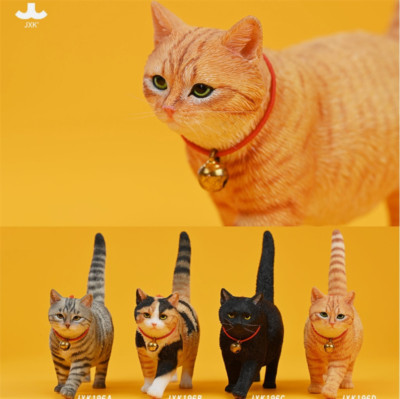 JXK 1/6 Chinese Garden Cat Model Figurine Animal Statue Decor