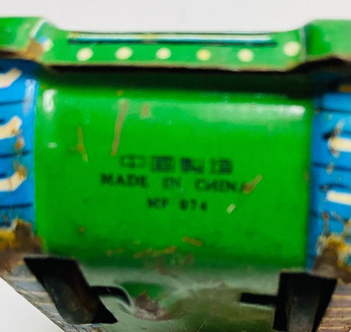JUGUETE CHINA AÑOS 60 - TANQUE DE ESTAÑO CON TRACCIÓN / MODELO MF-074 - Imagen 7 de 7