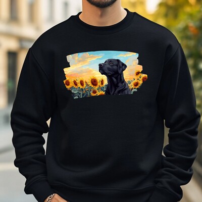 Labrador Sunflower Sweatshirt Cosy and Perfect for Any Occasion S to 4XL