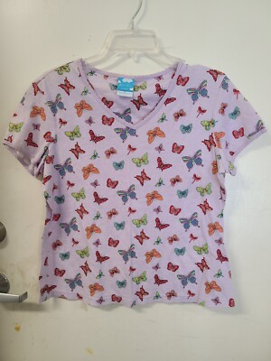 Nick and Nora ''Lavender Butterflies'' PJ Top - SZ. M