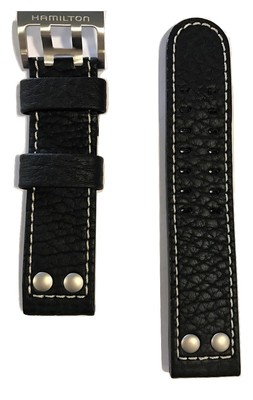 Original Hamilton 22mm X-Wind H776460 / H776560 Black Leather