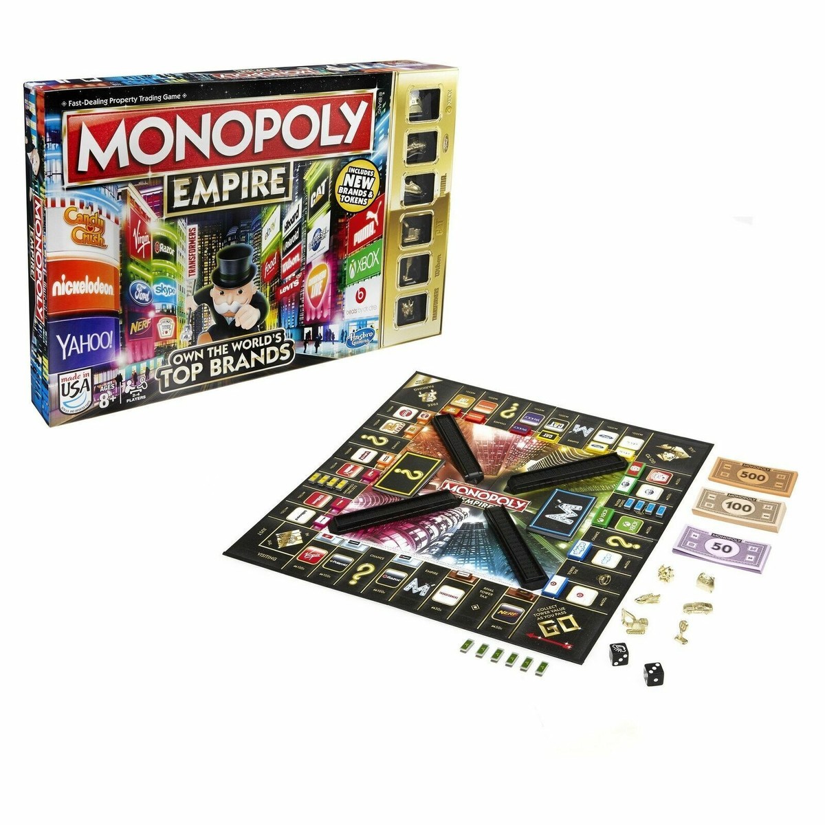 モノポリー エンパイア Monopoly Empire Game New Tokens Top Brands Gold Edition