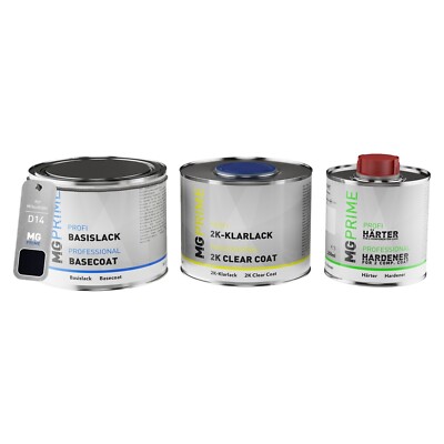 Autolack Set für Mitsubishi D14 Cosmic Blue Metallic Tansanitblau Pearl 1,25L