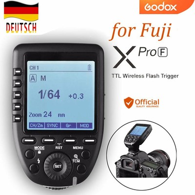 DE GODOX XPro-F 2,4 G TTL HSS Funk Blitzauslöser Auslöser Für Fujifilm Kamera