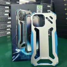 R-JUST Metal Shockproof Back cover Case Fo iPhone 15 14 13 12 Pro max Plus