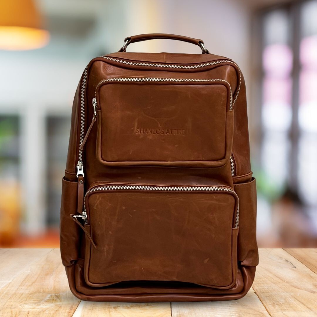 bookbag backpack leather McKlein USA East Side 17