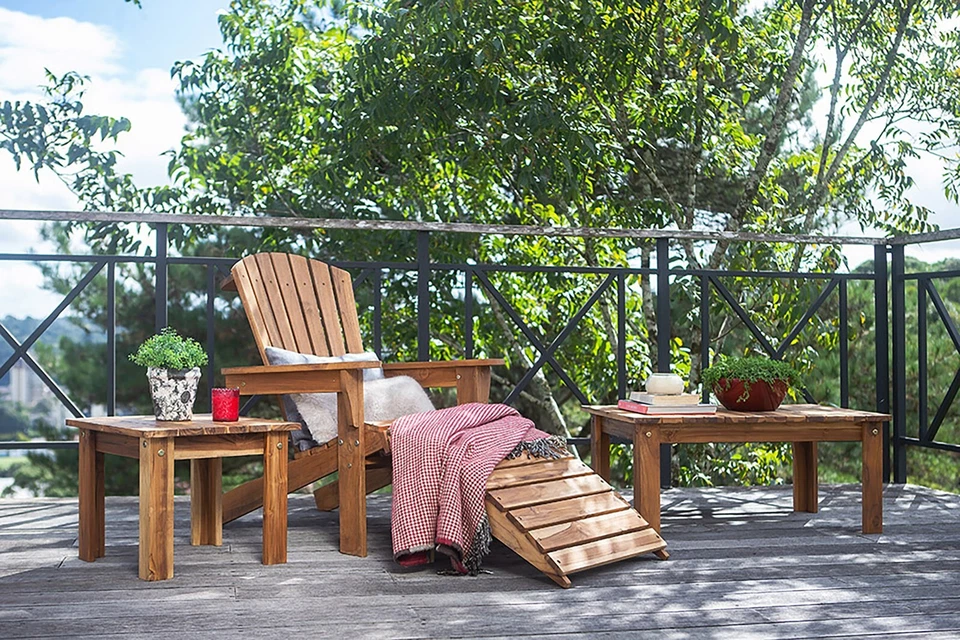 Teak wood side table - Image 2 of 3