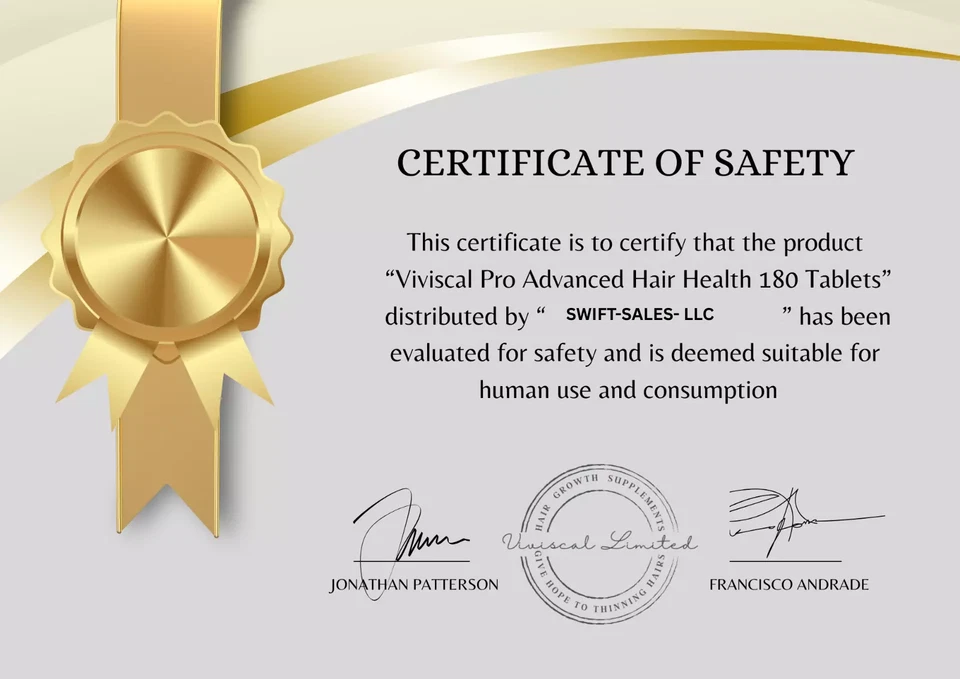 VIVISCAL PRO - Suplemento Profesional para el Crecimiento del Cabello 180 Comprimidos, Caduca en 2027 Foto 4 de 4