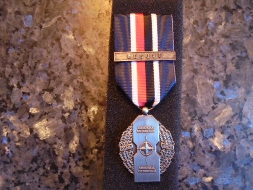beautiful military medal united nation kosovo