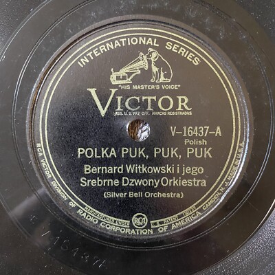 Bernard Witkowski Stenrne Dzwony Ork Silver Bell Vic 16437 Polish 78rpm 
