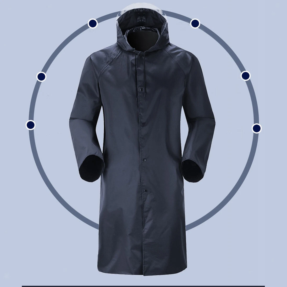 Women Men Lightweight Raincoat for Fishing Travel Outdoor