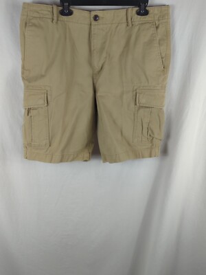 Lands End shorts mens size 40 Beige Khaki cargo casual