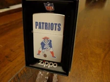 NEW ENGLAND PATRIOTS "PAT" THROWBACK RETRO ZIPPO LIGHTER VINTAGE DESIGN NFL MINT