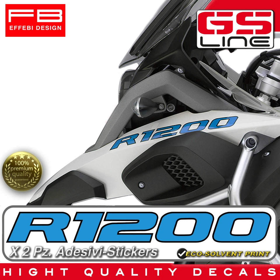 FB Adesivi Stickers Pegatinas BMW GS R 1200 GS Rally Adventure Scritta Logo Emblema