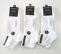 Neu - 9 Paar Camano Herren Quarter Socken - Gr. 43-46 - Weiß - Ca-Soft-Bund Top