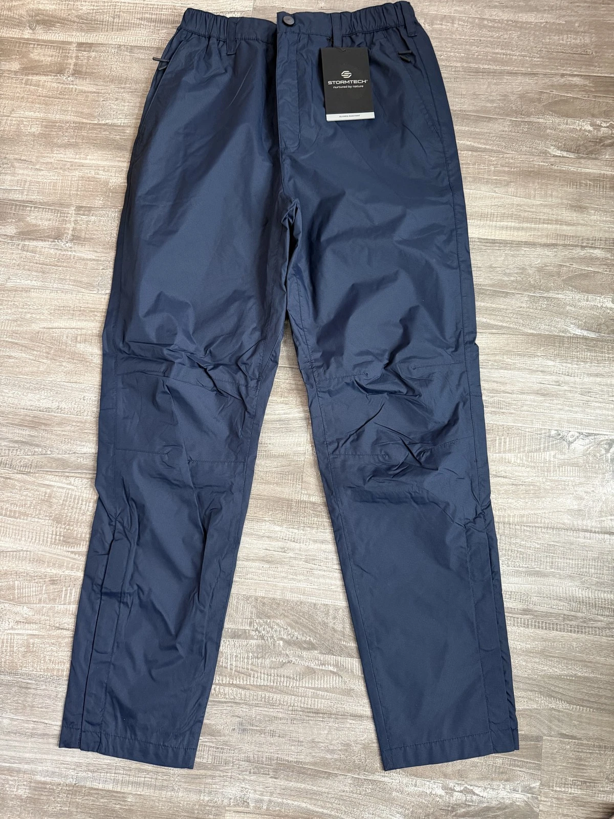 Stormtech Olympia Men's Navy Rain Pants JXP-1 Lightweight Waterproof S/P