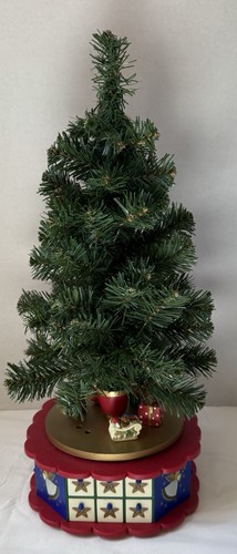 Christmas Is Coming Advent Calendar 12" Tree W/ Ornaments Music & Spins - Picture 6 of 11
