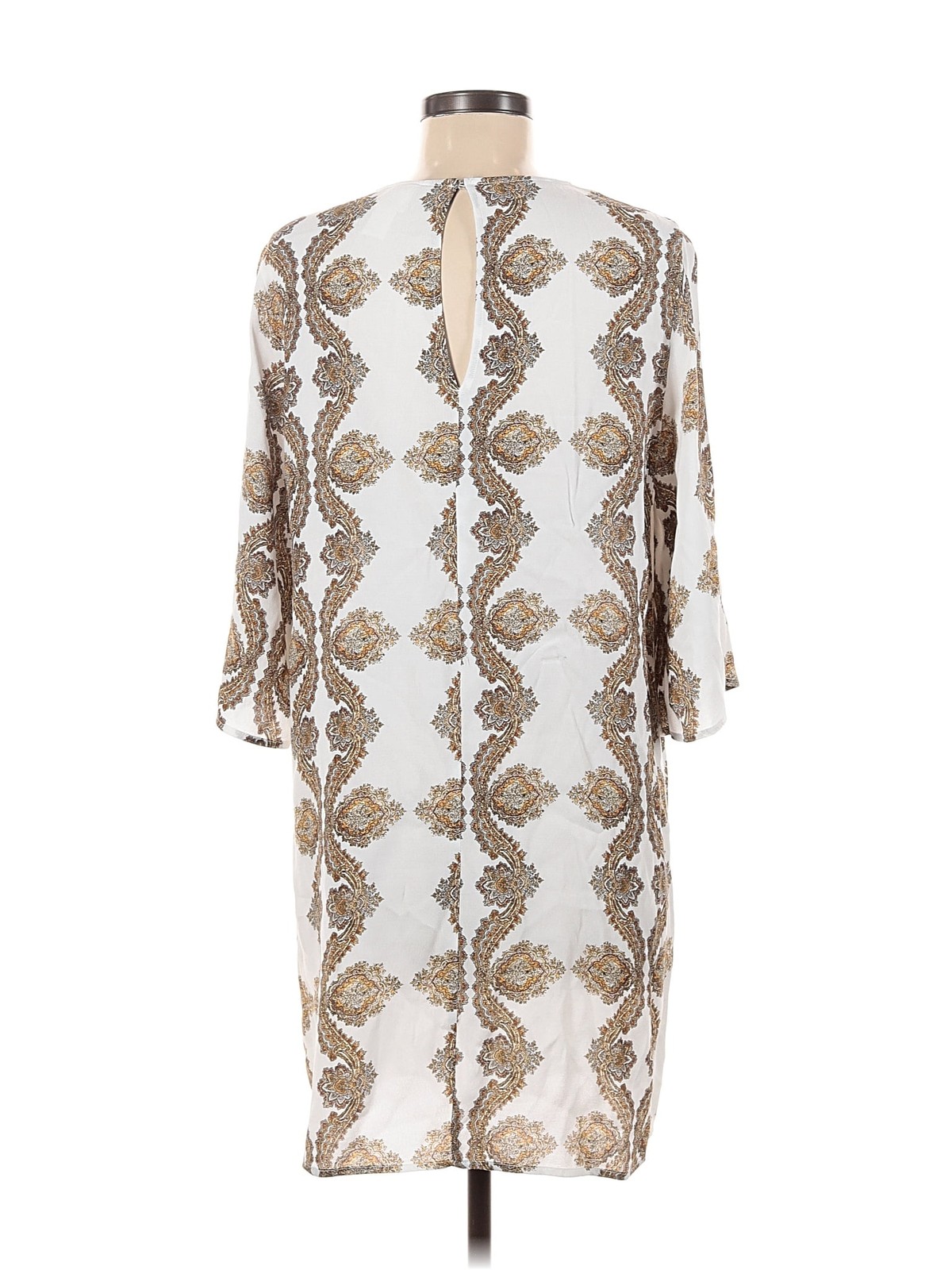 H&M Women Ivory Casual Dress 6 thumbnail 2