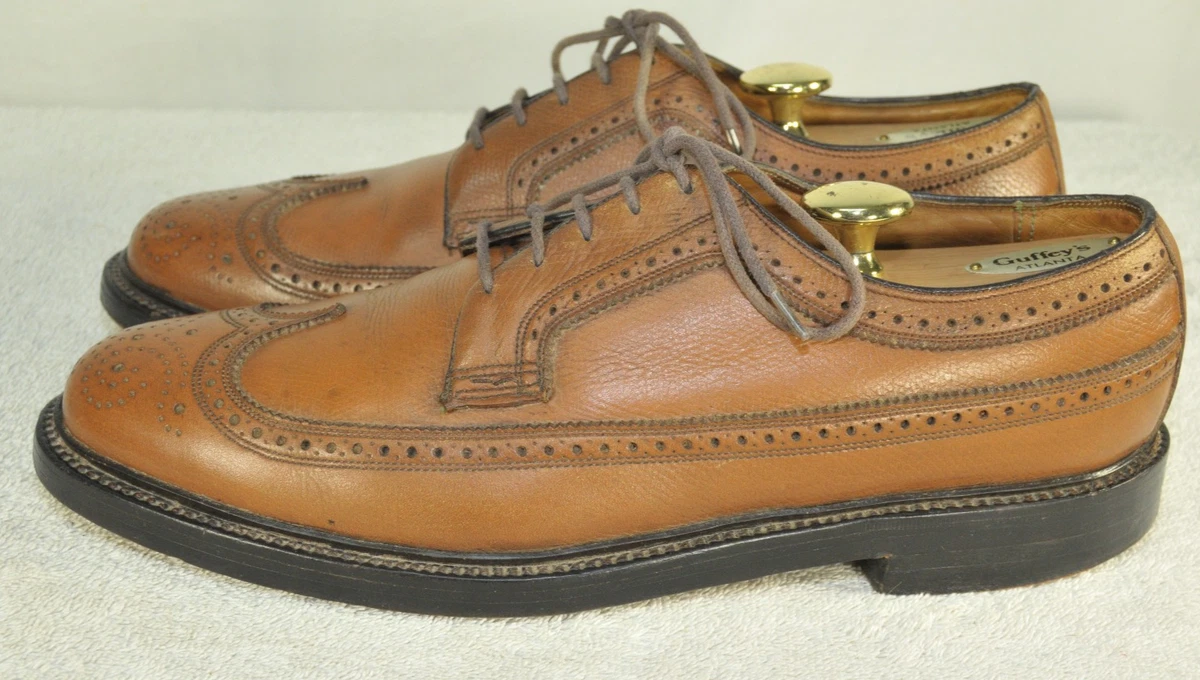Florsheim Men’s Brown Leather Lace-Up Wingtip Oxford Classic Dress Shoes Sz 10B Florsheim E Wingtip Dress Shoes for Men for sale | eBay main image 2