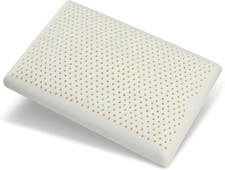 Firm Latex Pillow, Natural Latex Fo Pillow with Removable Cotton Cover,