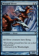 Winged Sliver -Foil Near Mint MTG Premium Deck Series: Slivers
