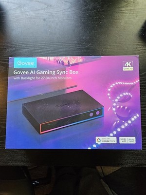 Govee AI Gaming Sync Box Backlight Multicolor LED for 27-34'' Monitors