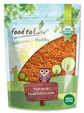 Organic Red Split Lentils — Non-GMO, Kosher, Raw, Vegan — by Food to Live