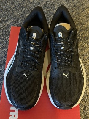 PUMA Velocity NITRO 4 Men's Running Shoes Black/White/Silver 8.5  Mens
